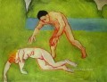 Satyr and Nymph nude 1909 abstract fauvism Henri Matisse
